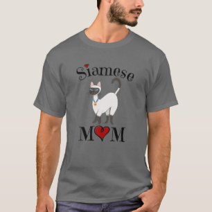 Camiseta Mamá siamesa adorable, regalo divertido de mamá de