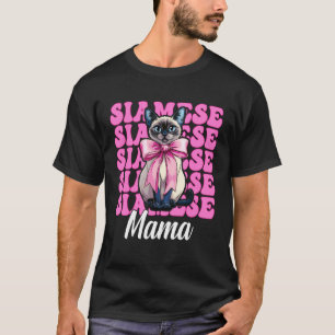 Camiseta Mamá siamesa Gata siamesa Mamá Día de la Madre Coq