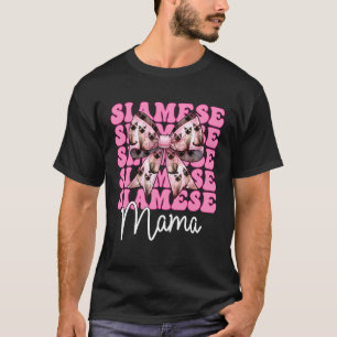 Camiseta Mamá siamesa Gato siamés Mamá Día de la Madre Coqu