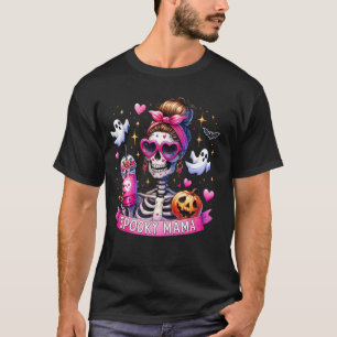Camiseta Mamá Skeleton con fantasía Café Jack O Lantern Hal