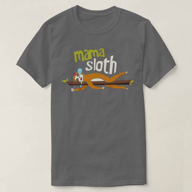 Camiseta Mama Sloth (Diseño del anverso)