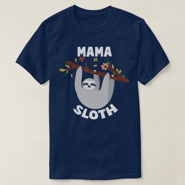 Camiseta Mama Sloth Matanza Familia s para Menwoman s  (Diseño del anverso)