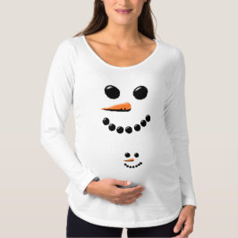 Camiseta Mamá Snowman Y Bebé Snowman Cute Festividad