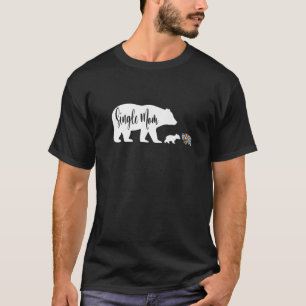 Camiseta Mamá soltera con autismo Ayuda a la familia de apo
