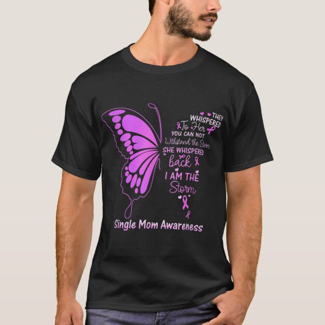 Camiseta Mamá soltera soy la tormenta (Anverso)