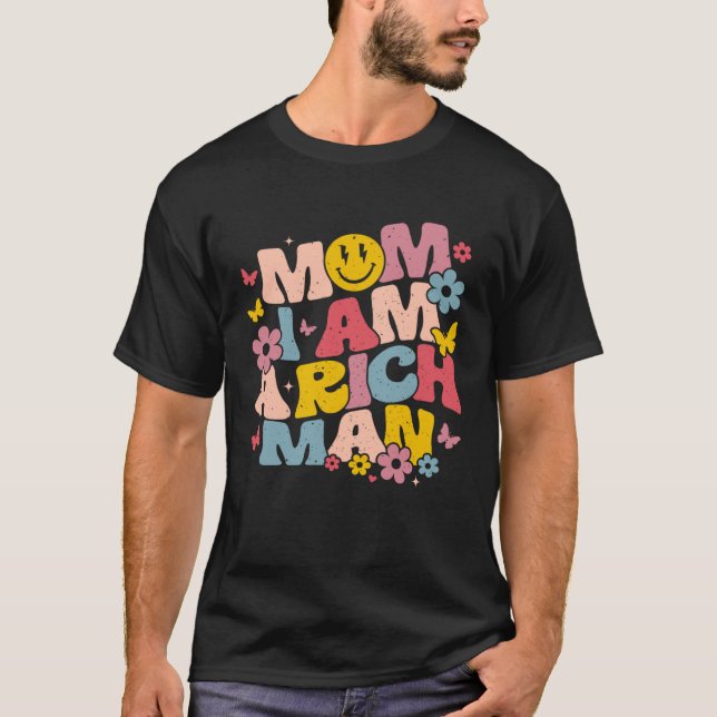 Camiseta Mamá Soy Un Hombre Rico Smil Feminista Estética De (Anverso)