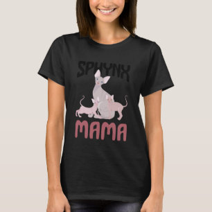 Camiseta Mamá Sphynx Gato Sin Pelo Amante del Gato Sphynx S