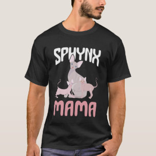 Camiseta Mamá Sphynx Gato Sin Pelo Amante del Gato Sphynx S