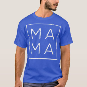 Camiseta Mama Square Tee Mating Outfit Día de la Madre, Mam