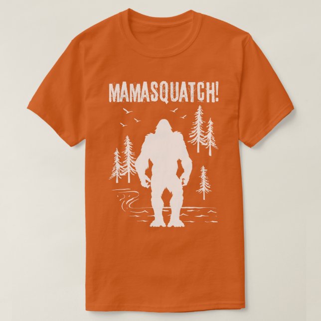 Camiseta Mama Squatch Bigfoot (Diseño del anverso)