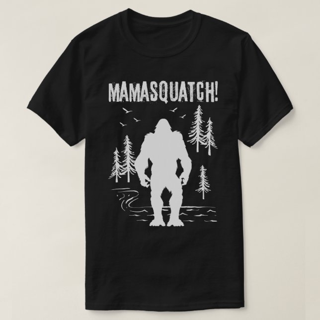 Camiseta Mama Squatch Bigfoot (Diseño del anverso)