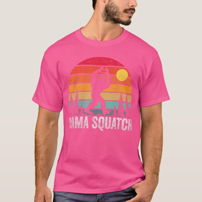 Camiseta Mamá Squatch Mamá Sasquatch Disfraz Familiar a Jue (Anverso)