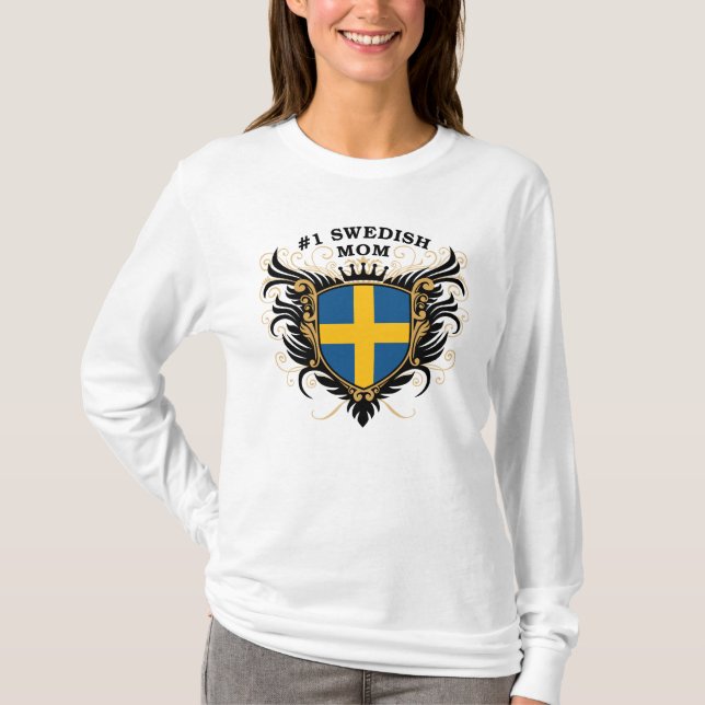 Camiseta Mamá sueca del número uno (Anverso)