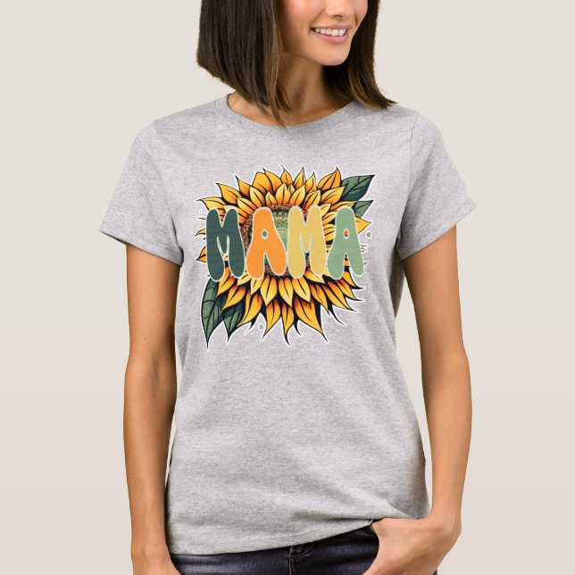 Camiseta MAMA Sunflower (Anverso)