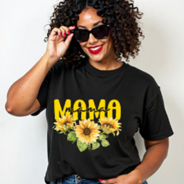 Camiseta Mama Sunflower Sunshine - Alegre diseño floral