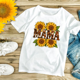 Camiseta Mama Sunflowers: regalo para la moda del Día de la