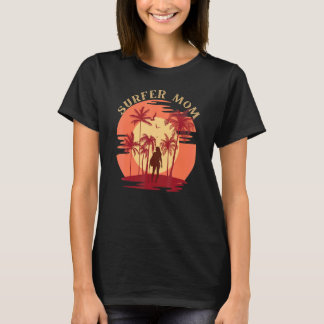Camiseta Mamá surfista surfista vintage para hombres y muje