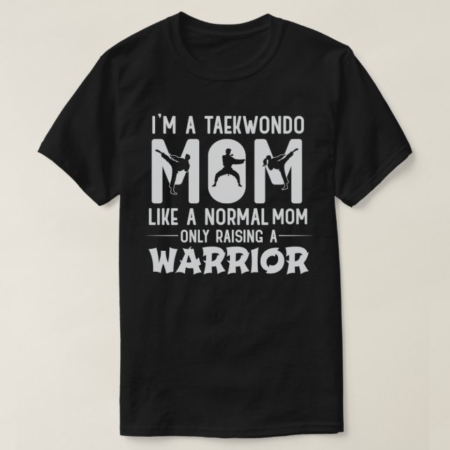 Camiseta Mamá Taekwondo Como Mamá Normal  (Diseño del anverso)