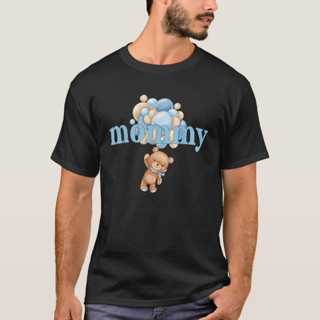 Camiseta Mamá Teddy Oso Primera Familia Nacimiento (Anverso)