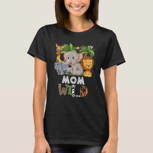 Camiseta Mamá tema del zoológico salvaje cumpleaños Selva S