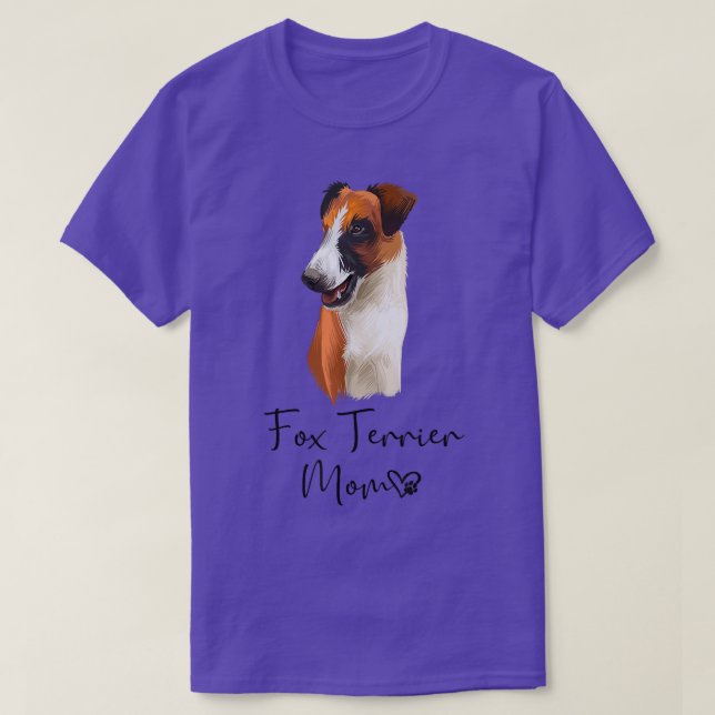Camiseta Mamá Terrier Corta A Dueño De Perro Perro Perro Te (Diseño del anverso)