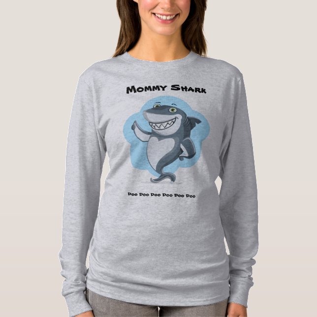 Camiseta Mamá tiburón (Anverso)