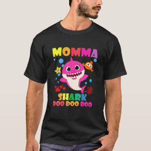 Camiseta Mamá Tiburón Doo Doo Graciosa Bebé Mami Papi Ni