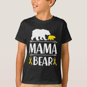 Camiseta Mamá Tiene Conciencia Sobre El Cáncer Infantil Mam