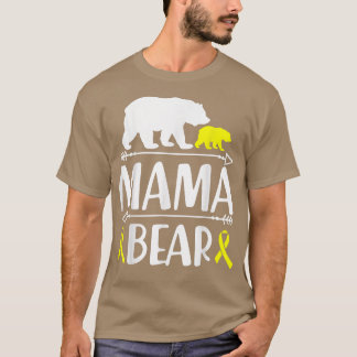 Camiseta Mamá Tiene Conciencia Sobre El Cáncer Infantil Mam