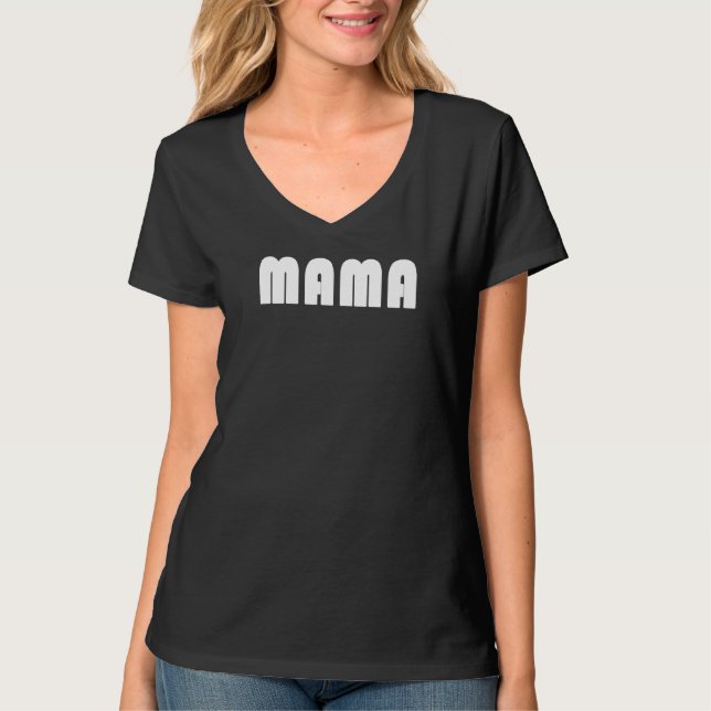 Camiseta Mamá Una Diversión Y Simple Declaración De Materni (Anverso)