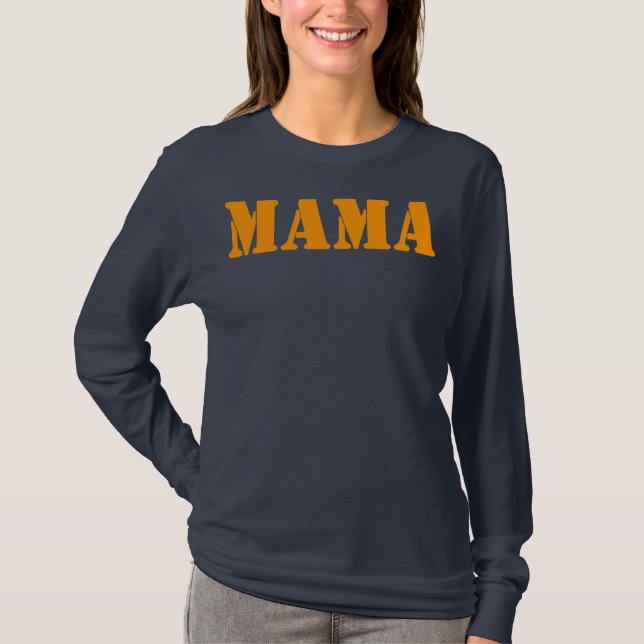 Camiseta Mamá una diversión y una simple declaración de mat (Anverso)