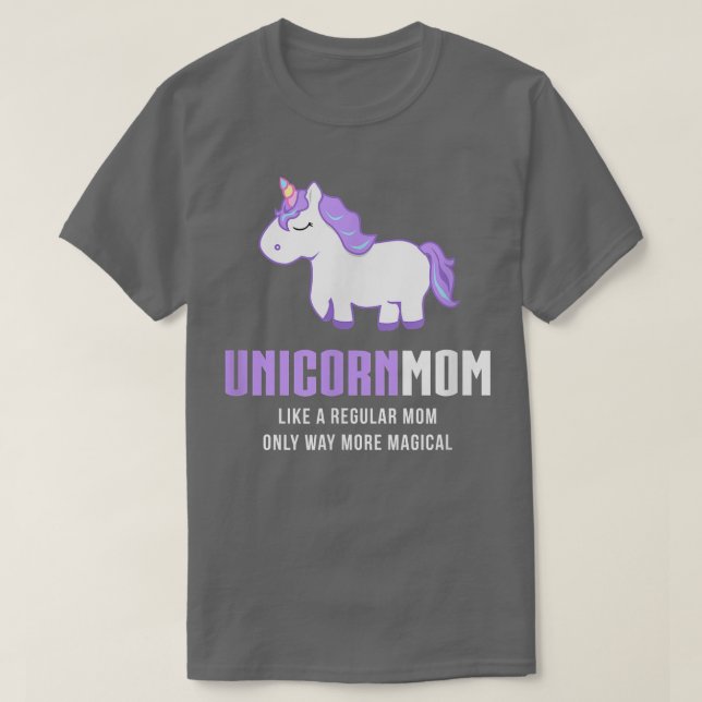 Camiseta Mamá unicornio, regalo mágico divertido (Diseño del anverso)