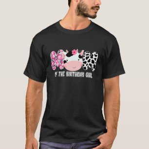 Camiseta Mamá Vaca De La Chica De Cumpleaños Cow Farm Birth
