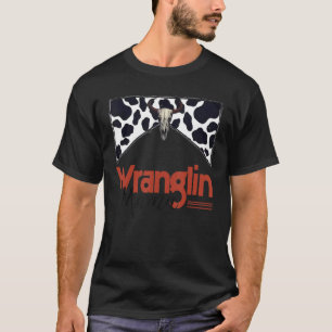 Camiseta Mamá Vaquera Cráneo de Toro de Vaca Estampa de Cue