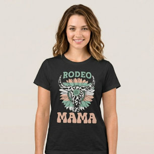 Camiseta Mamá Vaquera de Rodeo Día de la Madre Occidental