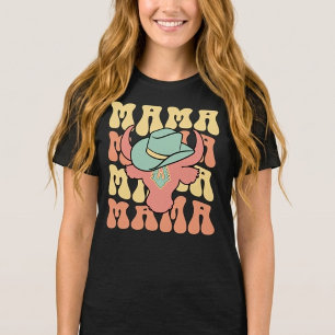 Camiseta Mamá Vaquera Occidental Día de la Madre Único