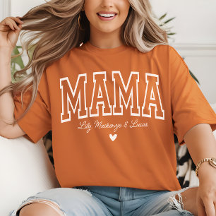 Camiseta Mamá   Varsity Personalizado Día de la Madre   Nue