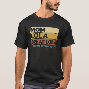 Camiseta Mamá Vintage Lola Gran Lola, Sigo Siendo Ser