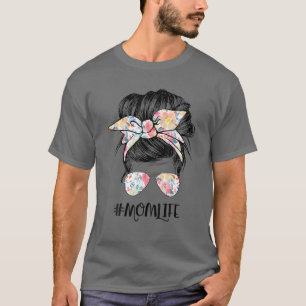 Camiseta Mamá vive desordenada y divertida fiesta de la ma