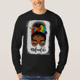 Camiseta Mamá vivió con sangre a mamá Life Tie Dye Messy Bu