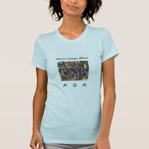 Camiseta Mamá W. TShirt Artwork de África del cuerpo de p