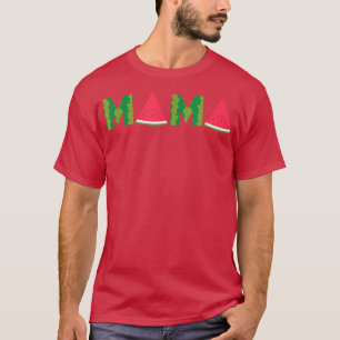 Camiseta Mama Watermelon Funny Summer Fruit Great Mother's