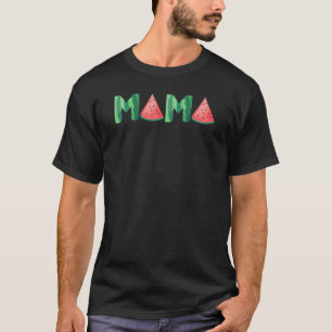 Camiseta Mama Watermelon Summer Fruit Gran Día de la Madre