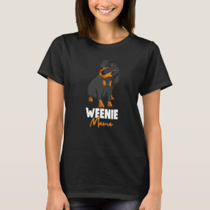 Camiseta Mama Weenie Perro Dachshund Salchicha