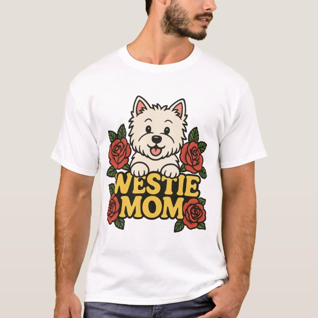 Camiseta Mamá Westie (Anverso)
