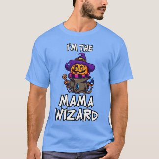 Camiseta Mama Wizard Halloween Costume familiar 1