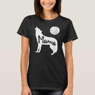 Camiseta Mama Wolf T-Shirt, familia de lobos