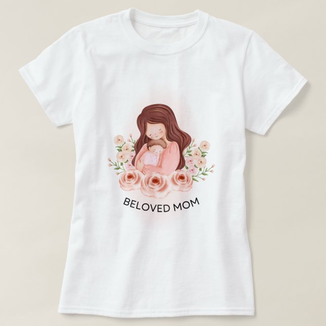 Camiseta Mamá y bebé (Diseño del anverso)
