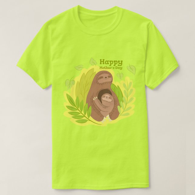 Camiseta Mamá Y Bebé Lechuga (Diseño del anverso)