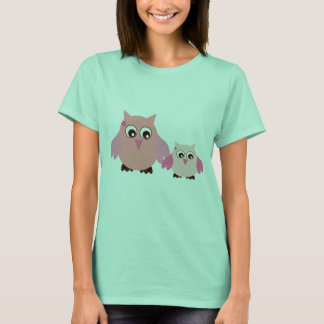Camiseta Mamá y Bebé Lechuza